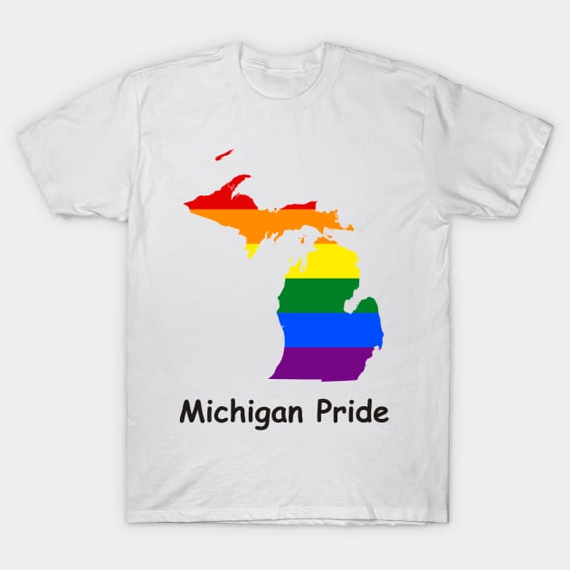 Michigan Gay Pride T-Shirt by MADesign